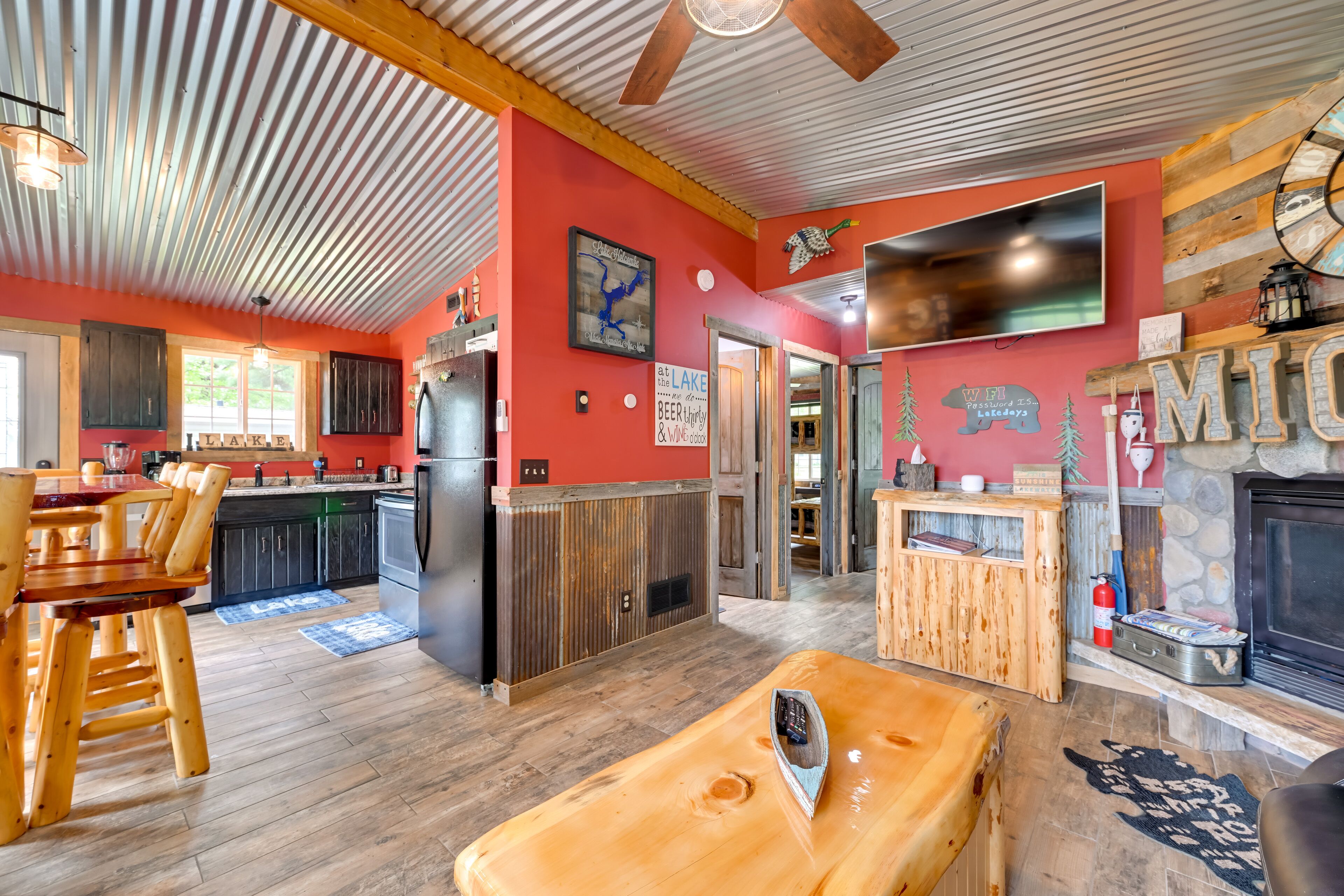 Lakeside Cabin w/ Fire Pit: Near Pine Point Park!