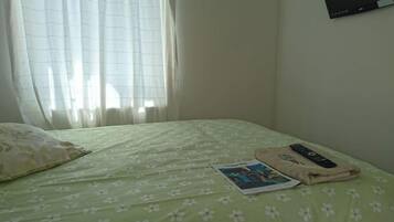 1 bedroom, iron/ironing board, Internet, bed sheets