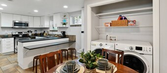 Basement Retreat: Private Entry, Updated, Ski Passes, Sleeps 8, Near Trax Station, 3 TVs, Patio!