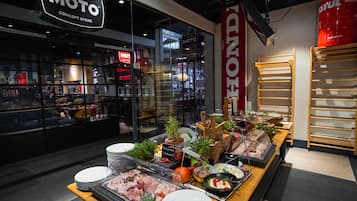Daily buffet breakfast (EUR 24.00 per person)