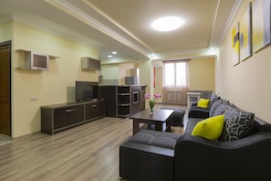 Panoramic Apartment, Balcony, Hill View | Living area - Umba Apartment N5 (Yerevan)