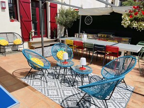 Outdoor dining - Villa Art Deco facing the Ocean - 8 rooms (Soorts-Hossegor)