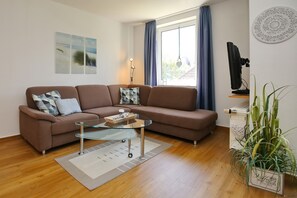 Fernseher, DVD-Player, Stereoanlage