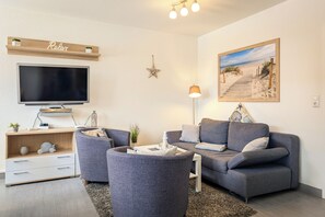 TV, DVD player, stereo