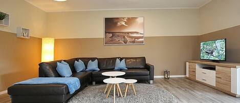 Tv, dvd-spelare och en stereo