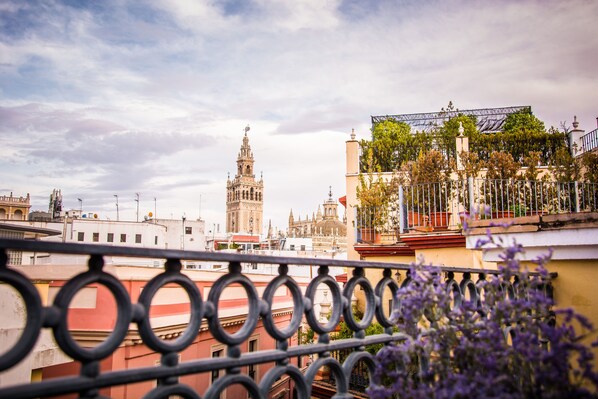 Blick von der Unterkunft