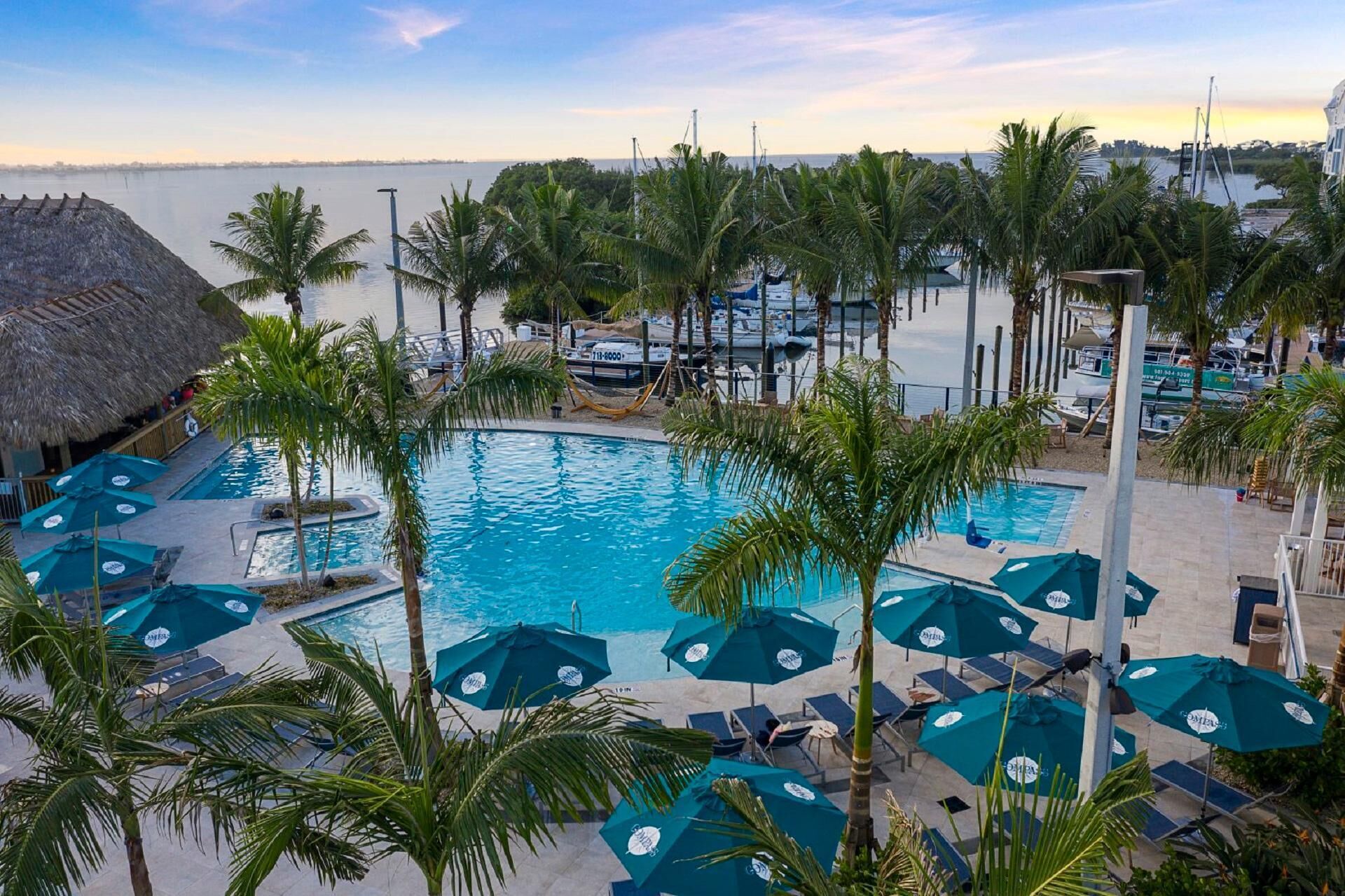 Peaceful One-Bedroom Suite w/ Private Balcony - Views of Marina & Infinity Pool