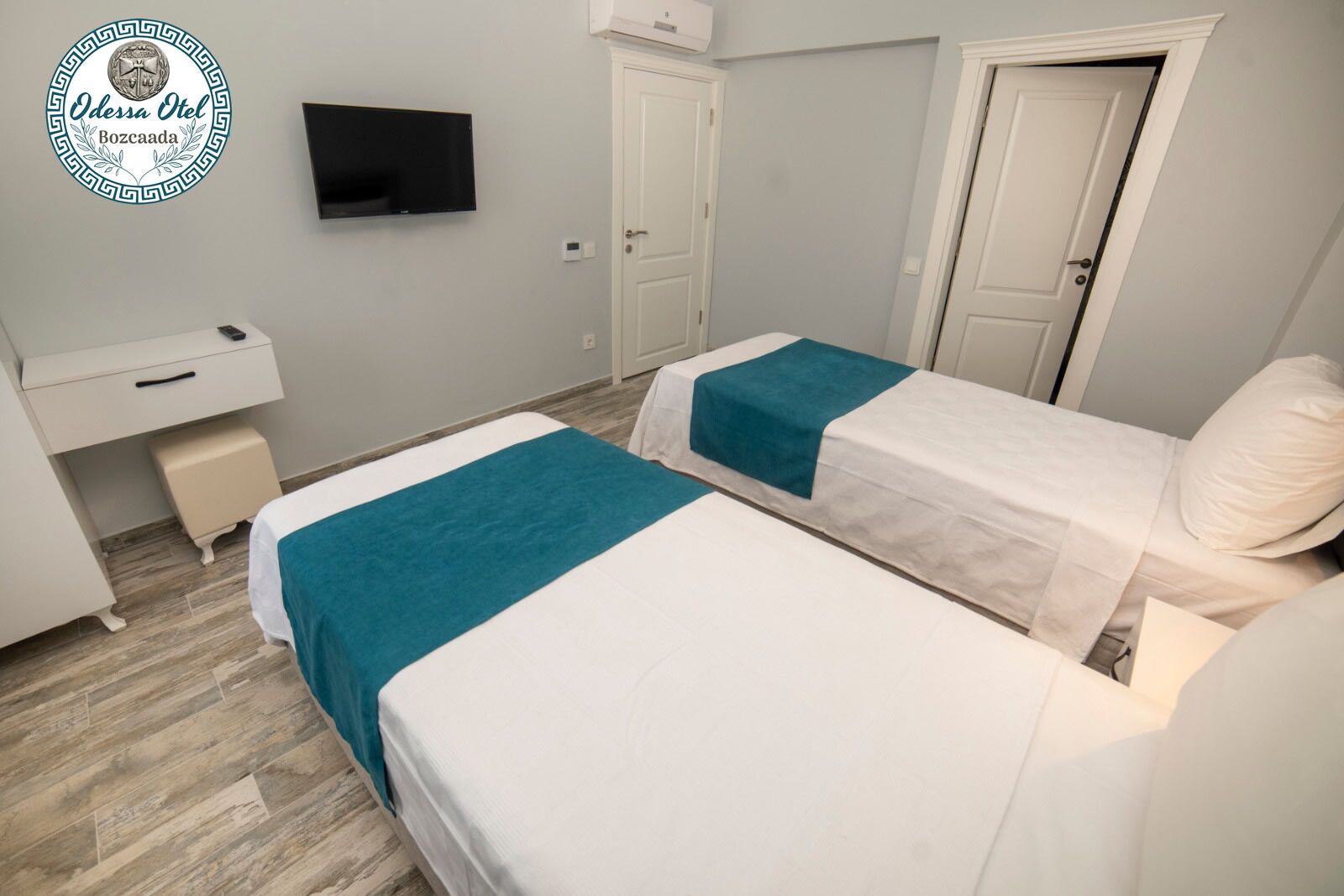 standard twin room, partial sea view | 1 bedroom, egyptian cotton sheets, premium bedding