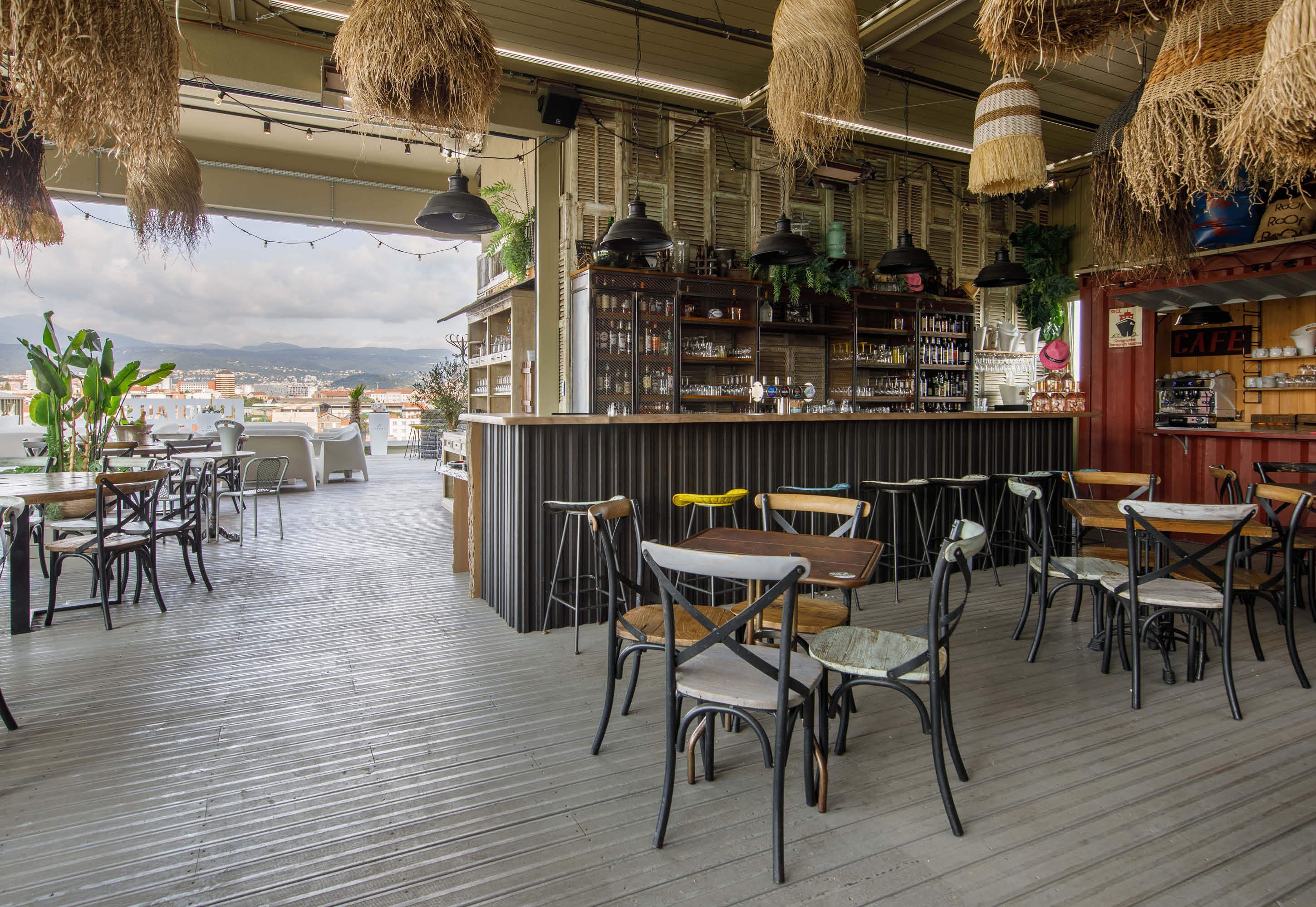 Terrasse sur le toit