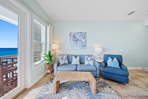 Condo, 1 Bedroom | Living area | TV - Leeward I - 7 1 Bedroom Condo by RedAwning (Santa Rosa Beach)