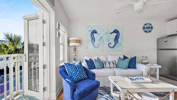 Condo, 1 Bedroom | Living area | TV