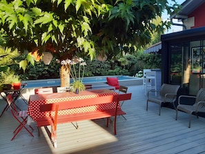 Outdoor dining - House center Bergerac with swimming pool (Bergerac)