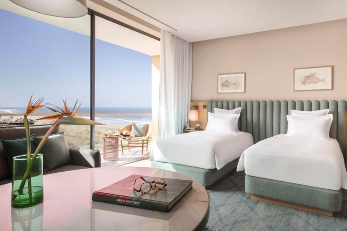 Room, 2 Twin Beds, Ocean View (Club Access) | Premium bedding, minibar, in-room safe, desk