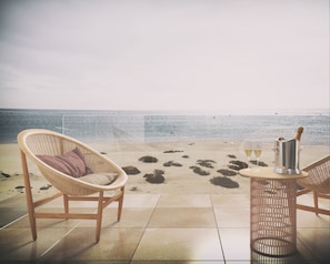 Suite, 1 letto king, terrazzo, vista oceano | Terrazza/patio