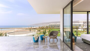 Suite, 1 cama de matrimonio grande, terraza, vistas al mar | Terraza o patio
