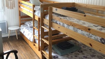 3 slaapkamers, een strijkplank/strijkijzer, reisbedje, gratis wifi