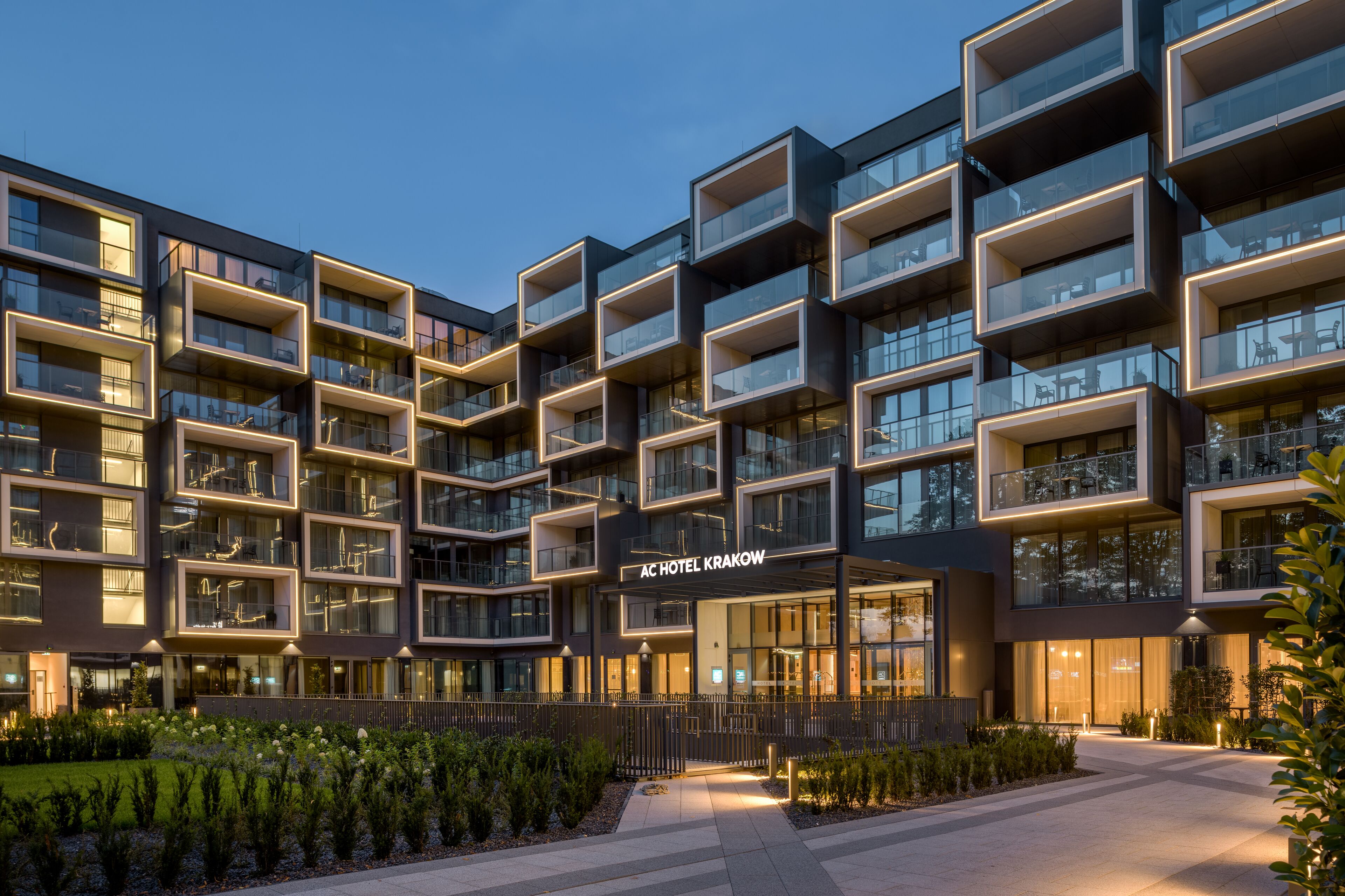 Front of property – evening/night