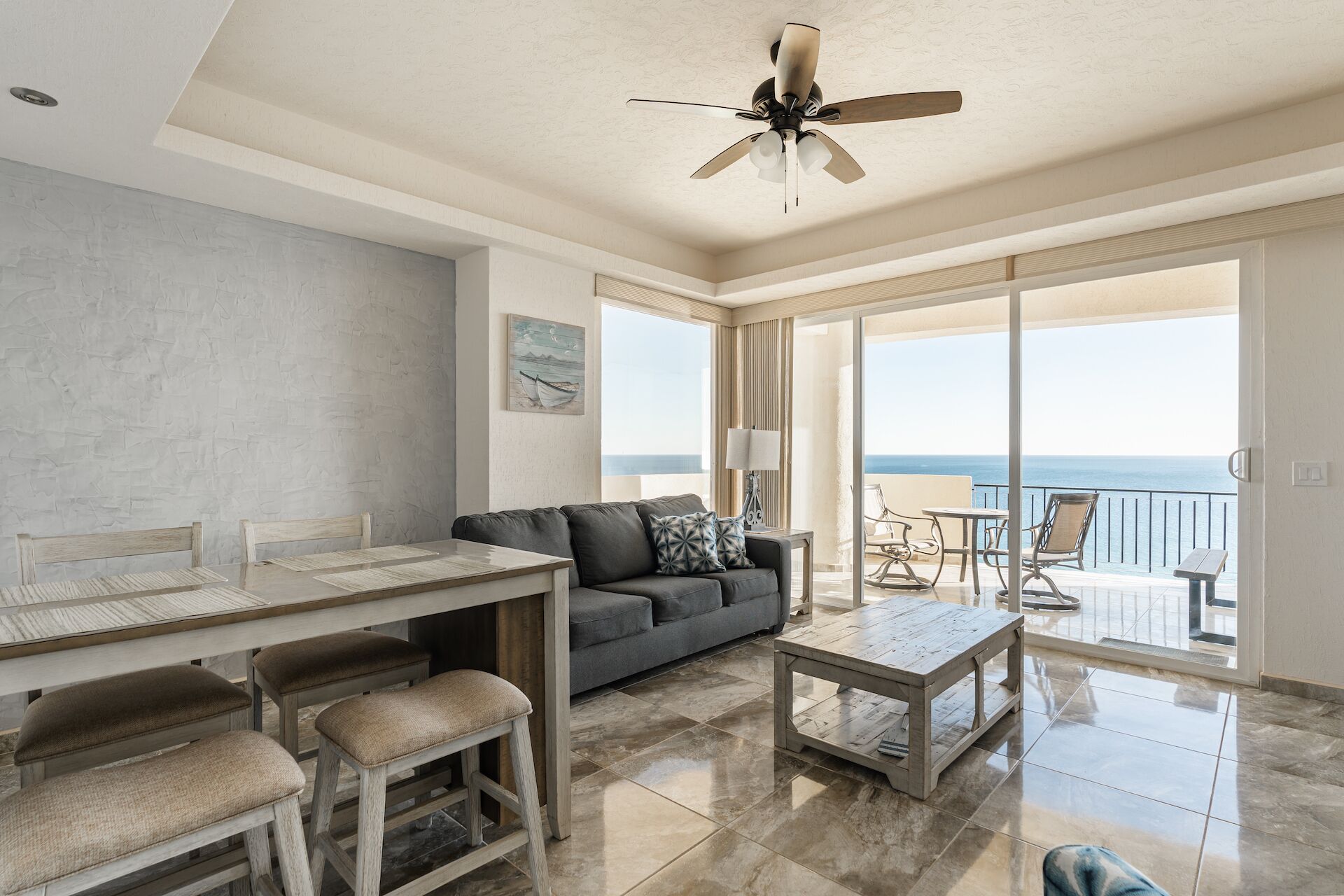 Luxury Beachfront Studio Condo with Furnished Balcony