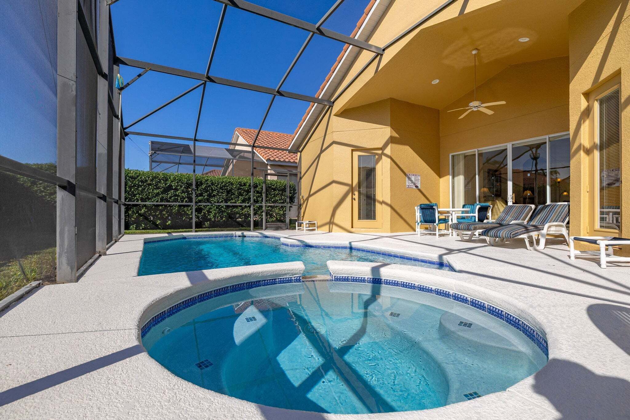 A heated pool