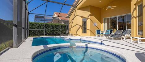 A heated pool