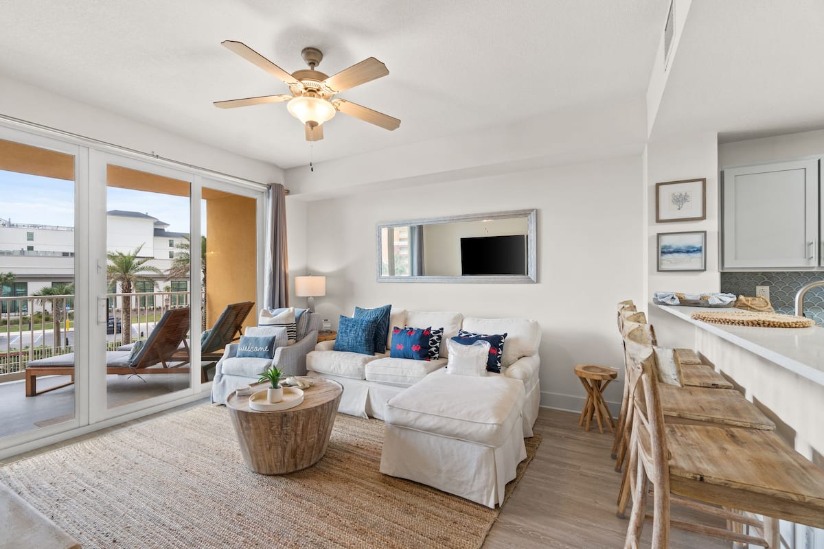 Condo, 1 Bedroom, Ocean View (3-209) | Living area | 45-inch flat-screen TV with cable channels, TV