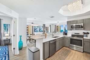 Private kitchen - Calypso Tower 3 by Panhandle Getaways (Panama City Beach)