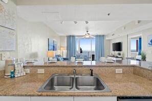 Interior - Lagoon Style Pool + Gulf Front Views! 23rd Floor! Winter '26 $1700/mo! (Panama City Beach)