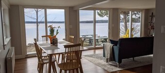 Modern 4 season lakefront 4BR, 2BA near Acadia