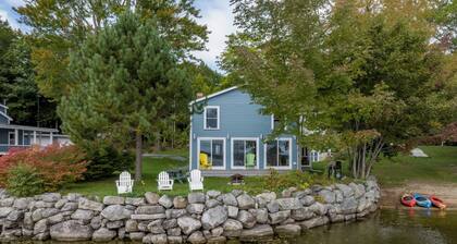 Lakefront home, water-view porch