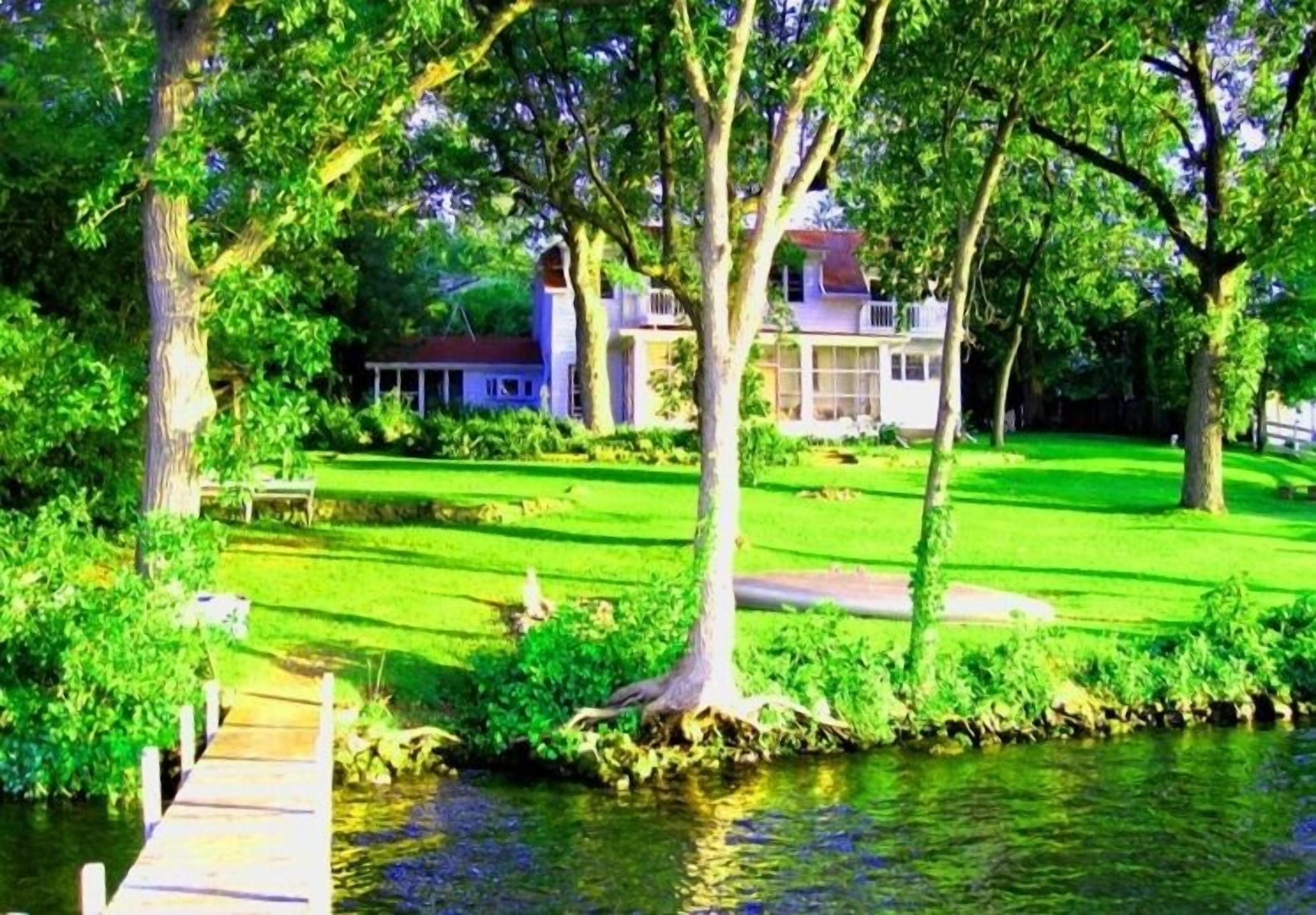 Lake house from Pier