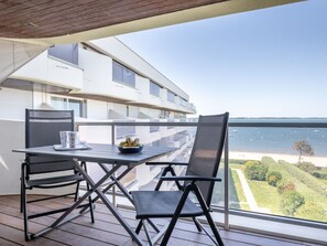 Outdoor dining - Nice apartment for 3 people with WIFI, TV and terrace (Arcachon)