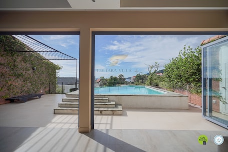 Family Villa, 4 Bedrooms, Partial Sea View | Beach/ocean view