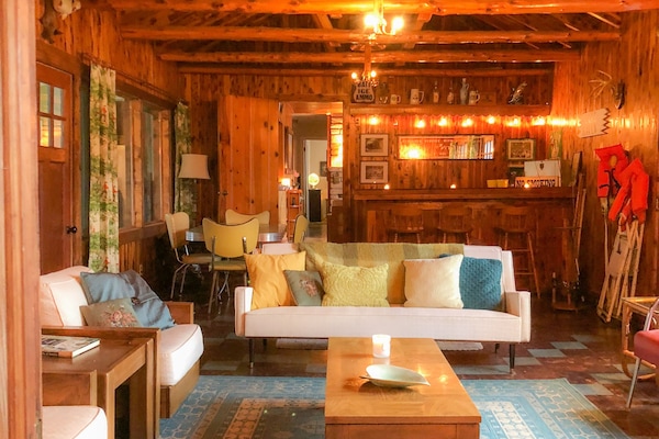 Smart TV, fireplace, Netflix, books