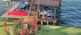 Million Dollar Open-Water View on Lakefront with 2-Story Dock