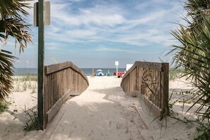 Beach nearby, sun-loungers