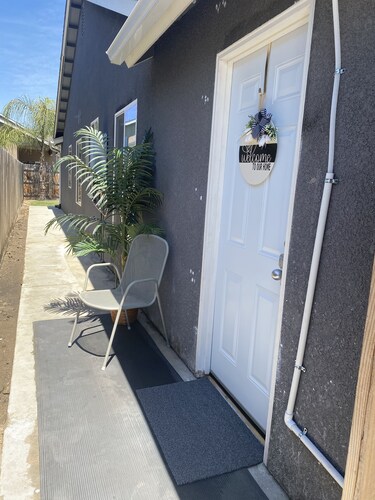 Private Studio with private entrance includes driveway parking space.