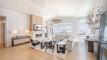 Smart TV, fireplace, video games