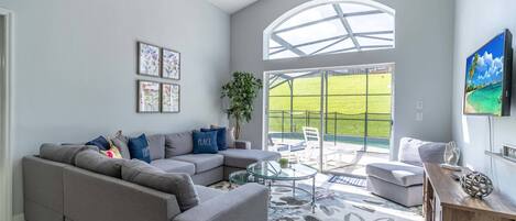 TV, DVD player, foosball