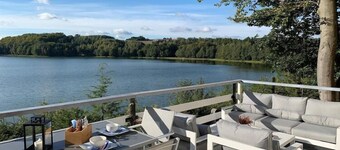 Holiday Home on Lake Marchowo with Terrace