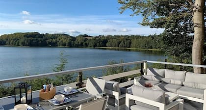 Holiday Home on Lake Marchowo with Terrace