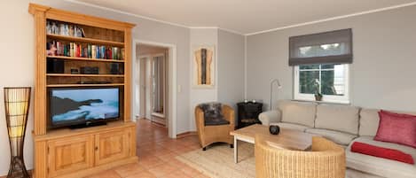 Télévision, cheminée