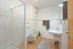 Shower, hair dryer - Haus am Kölpinsee App. 3.3 (Waren (Müritz))