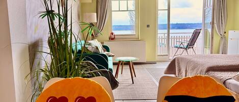 1 غرفة نوم وملاءات أسرّة