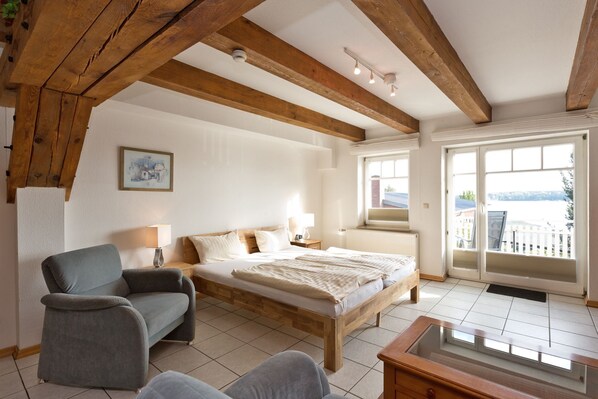 1 soveværelse, sengetøj