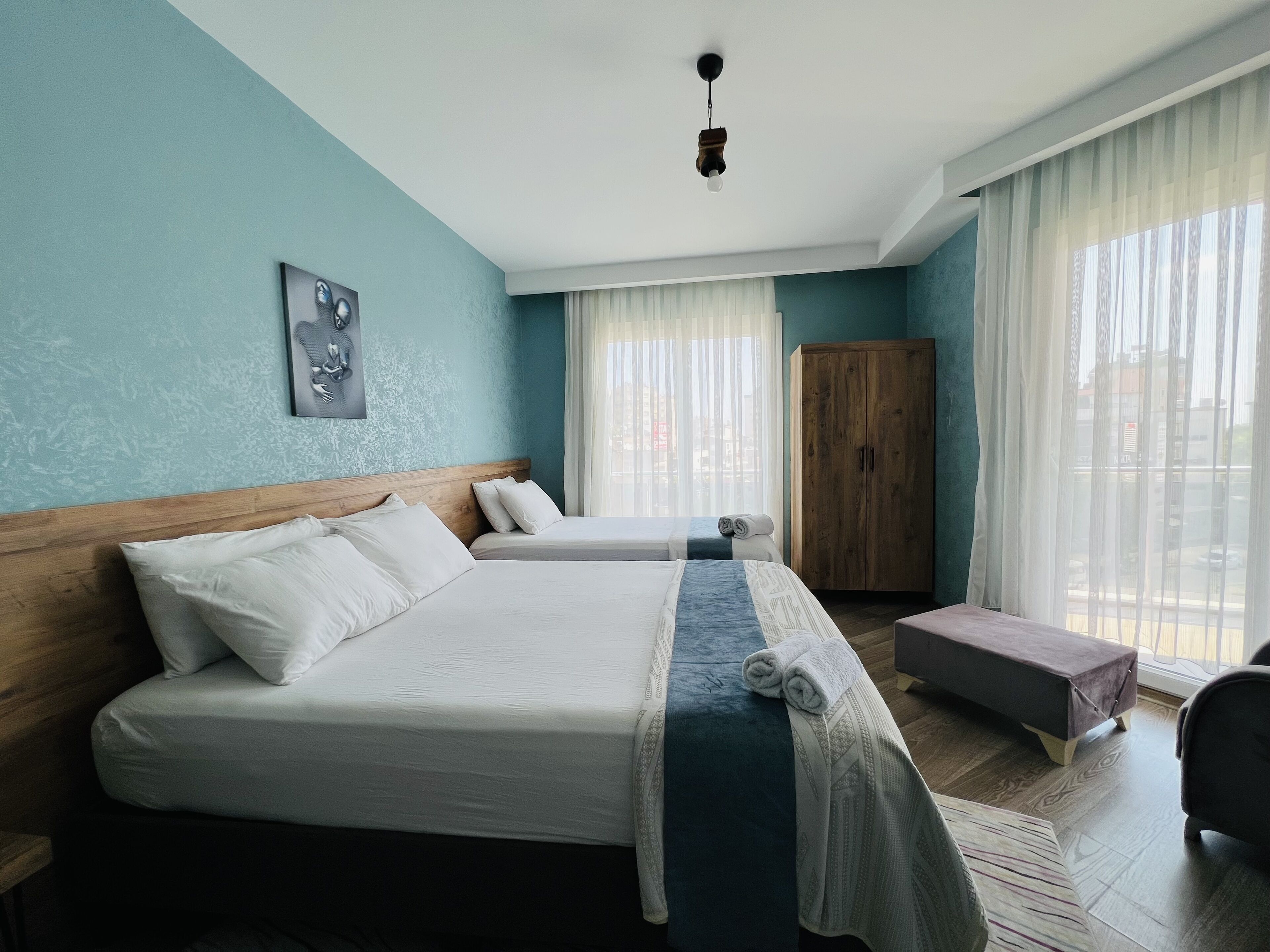 デラックス アパートメント | 高級寝具、客室ごとに異なる装飾、客室ごとに異なるインテリア、デスク