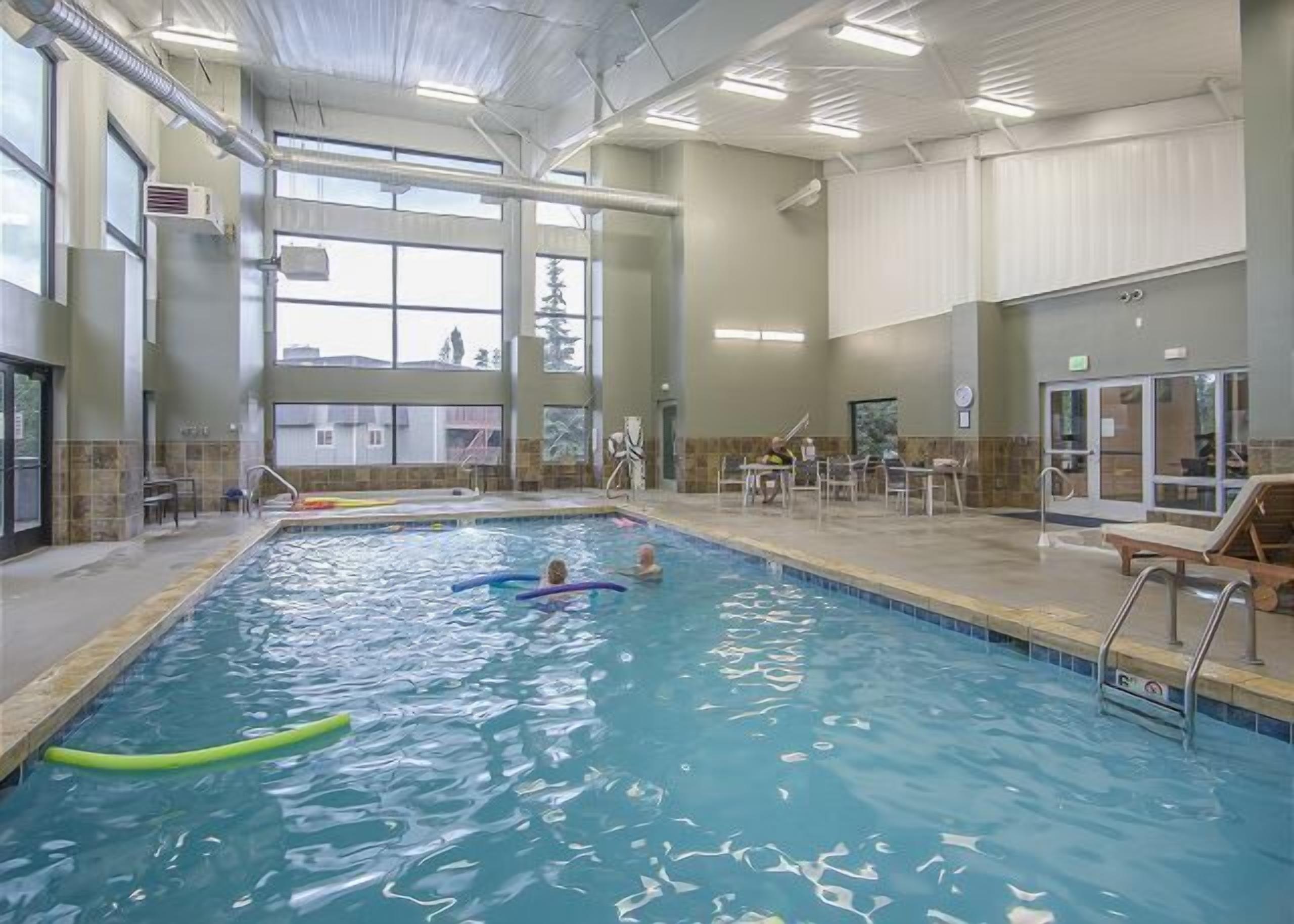 Indoor pool, a heated pool
