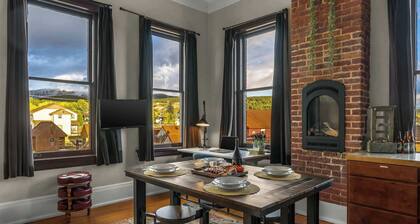 Old St. Vincent's 303 — Sauna | 14ft Loft | Mtn Views | Walk Downtown