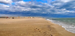Vlak bij het strand