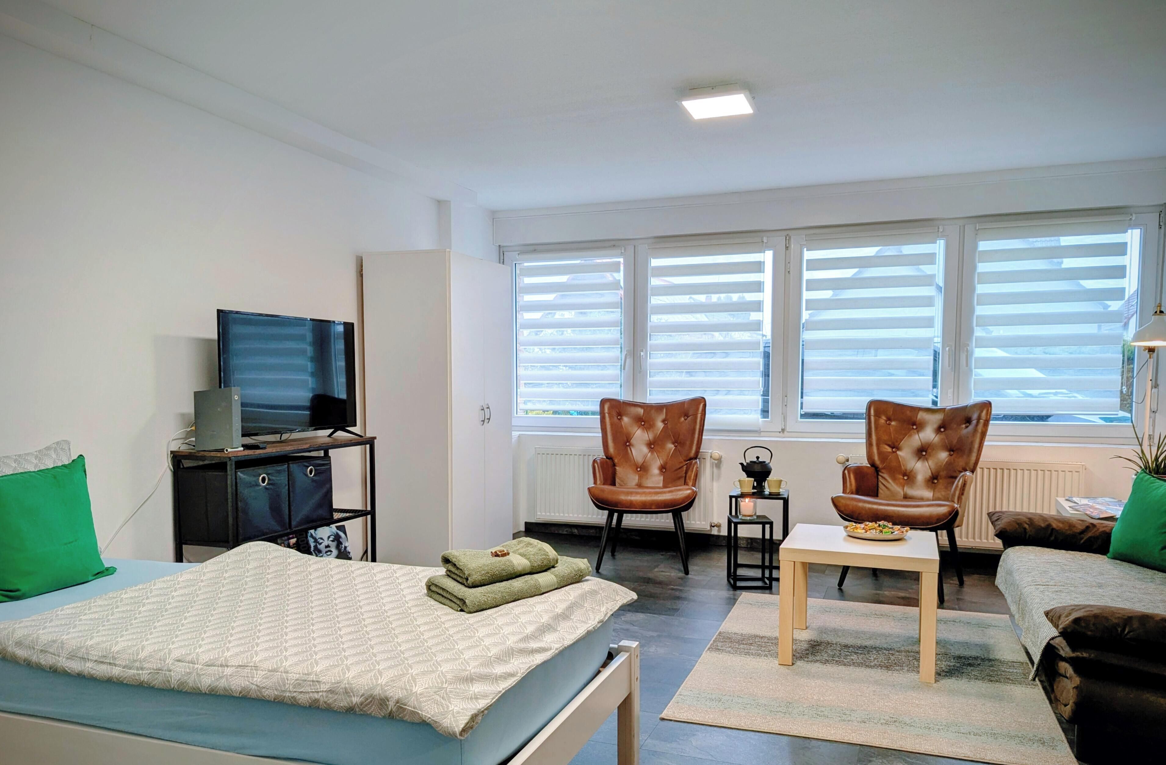 1 bedroom, iron/ironing board, travel crib, free WiFi