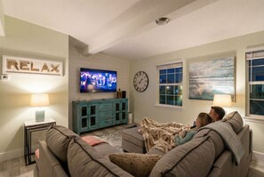 Smart TV, video games, table football, books